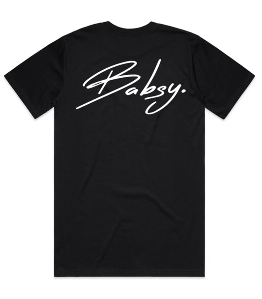 Babsy. Logo Black T-Shirt